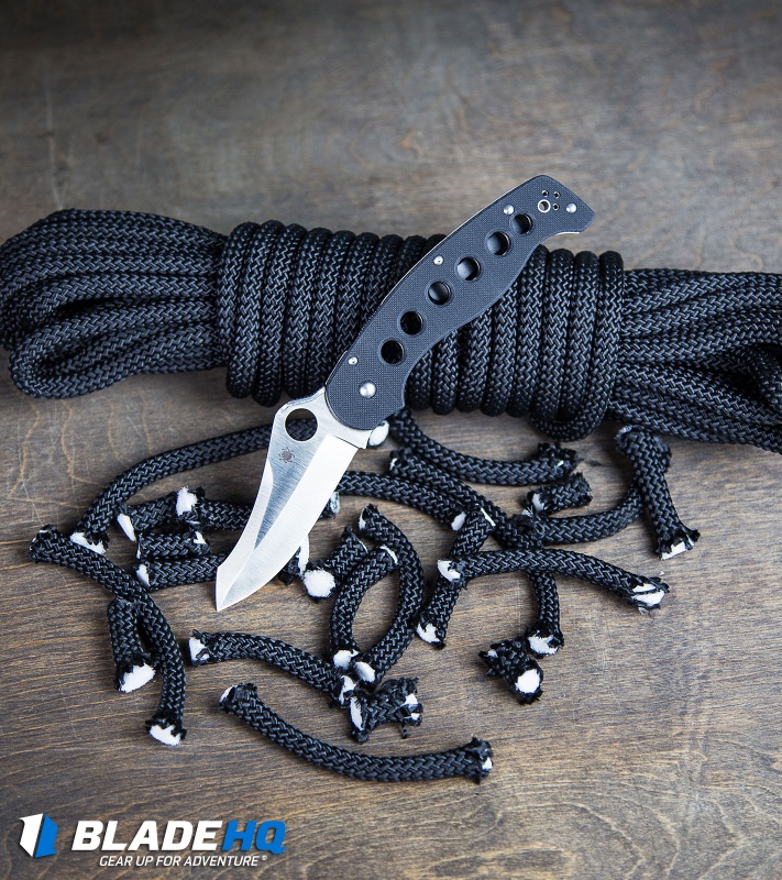 Spyderco  A.T.R. 2 Compression Lock Knife Black G-10 (3.47 Satin) C70GP2