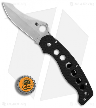 Spyderco  A.T.R. 2 Compression Lock Knife Black G-10 (3.47 Satin) C70GP2