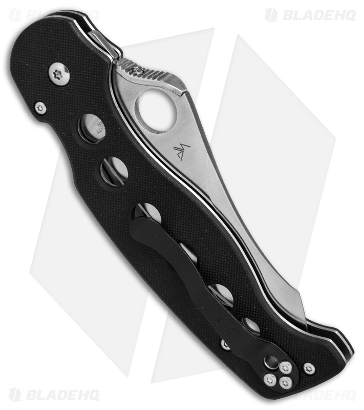 Spyderco  A.T.R. 2 Compression Lock Knife Black G-10 (3.47 Satin) C70GP2