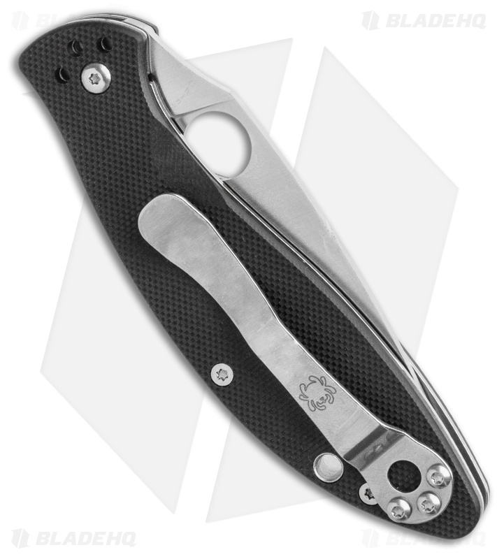 Spyderco Astute Liner Lock Knife Black G-10 (3" Satin) C252GP