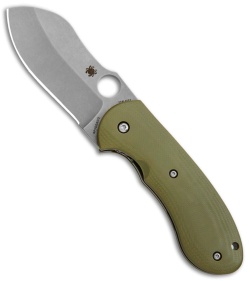 Spyderco Bombshell Flash Batch Folding  Knife Green G-10 (3" Stonewash)C250GTIP 