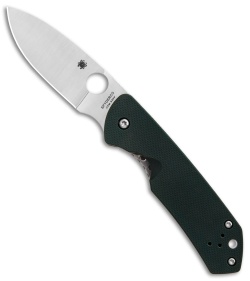 Spyderco Brouwer Frame Lock Knife Forest Green G-10 (2.77" Satin) C232GTIP