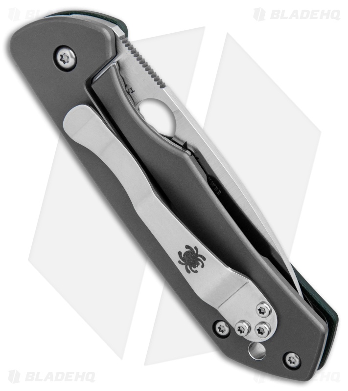 Spyderco Brouwer Frame Lock Knife Forest Green G-10 (2.77" Satin) C232GTIP