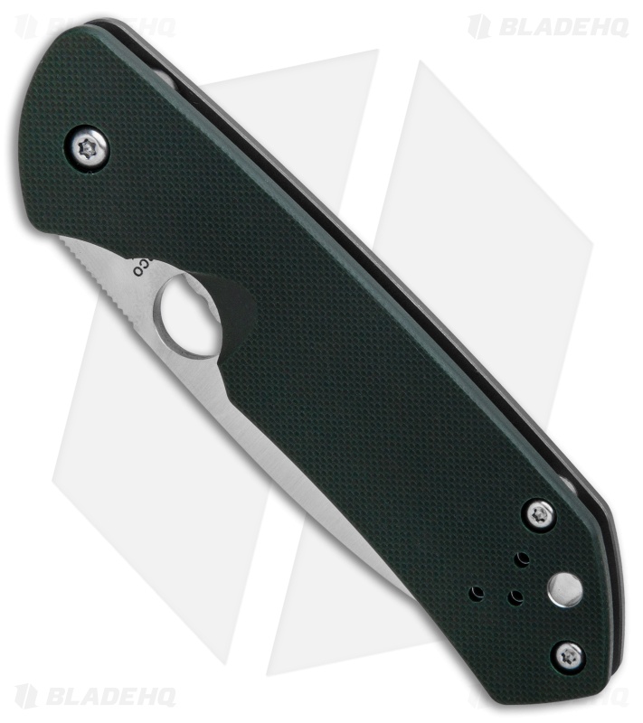 Spyderco Brouwer Frame Lock Knife Forest Green G-10 (2.77" Satin) C232GTIP