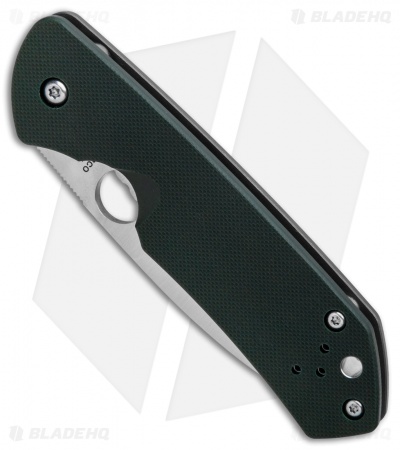 Spyderco Brouwer Frame Lock Knife Forest Green G-10 (2.77" Satin) C232GTIP