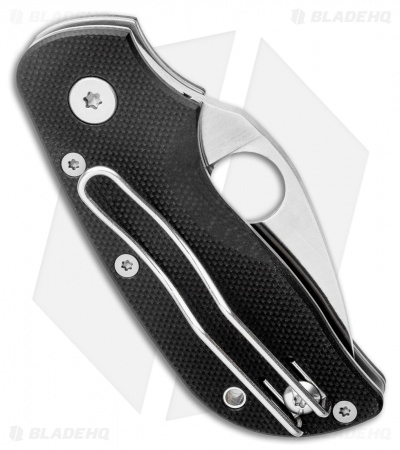 Spyderco Chicago Liner Lock Knife Black G10 (2" Satin) C130GP