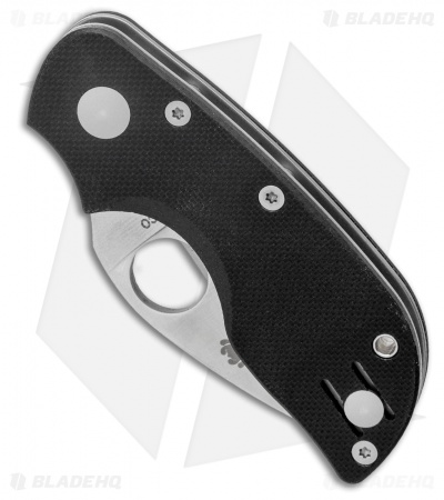 Spyderco Chicago Liner Lock Knife Black G10 (2" Satin) C130GP