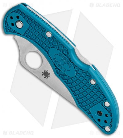 Spyderco Delica Knife | Blue FRN Hanlde + K390 Blade | Blade HQ