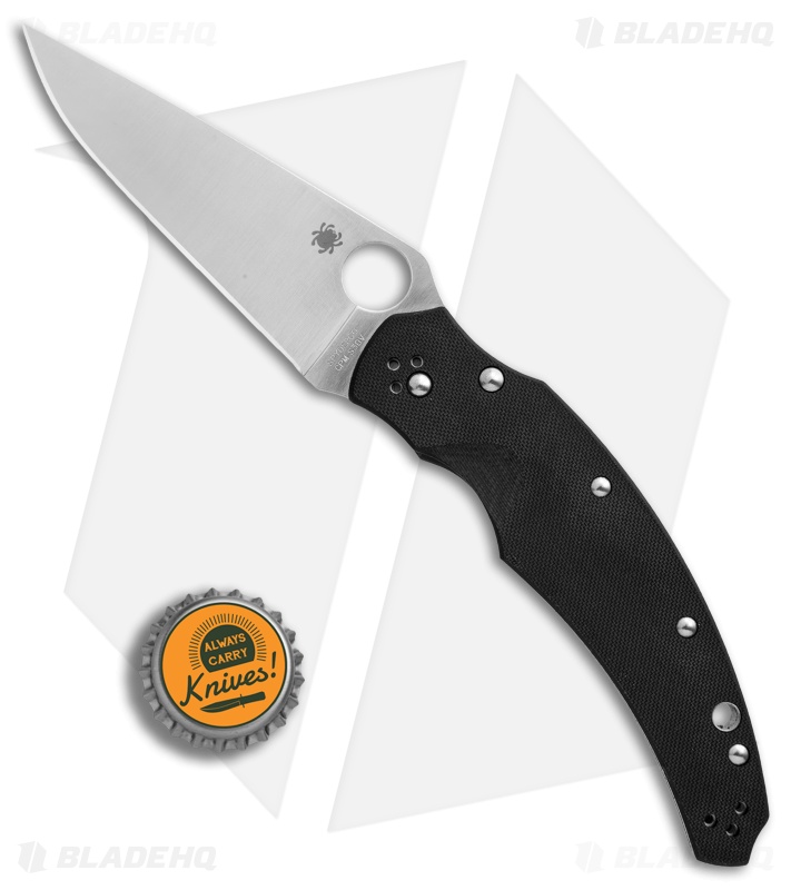 Spyderco Hennicke Opus Liner Lock Knife Black G-10 (3.75" Satin) C218GP