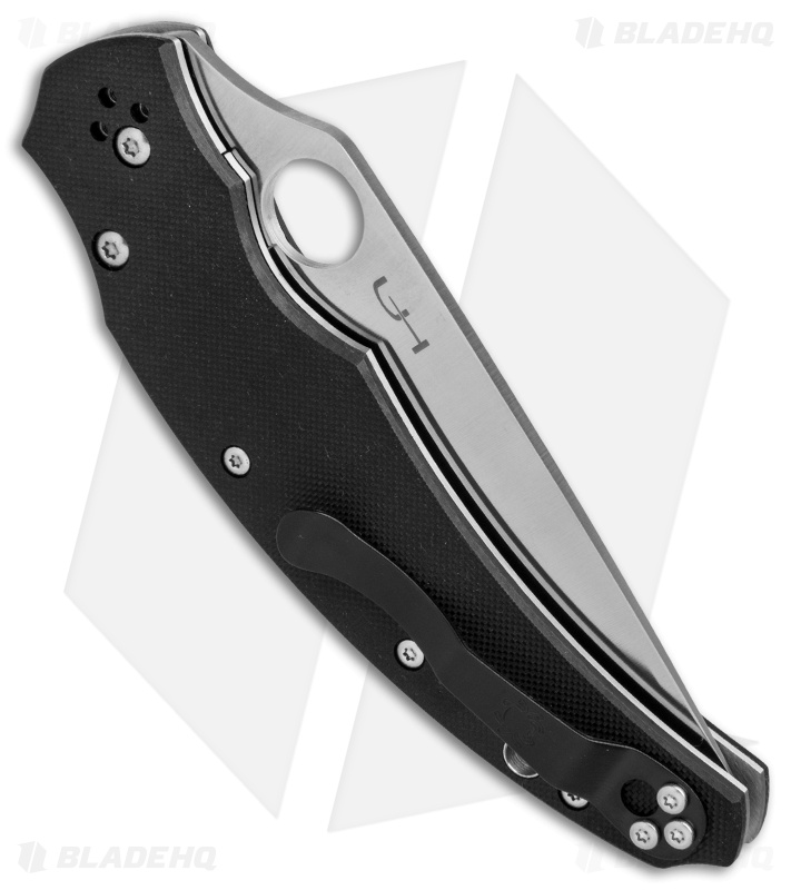 Spyderco Hennicke Opus Liner Lock Knife Black G-10 (3.75" Satin) C218GP