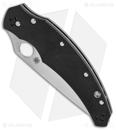 Spyderco Hennicke Opus Liner Lock Knife Black G-10 (3.75" Satin) C218GP