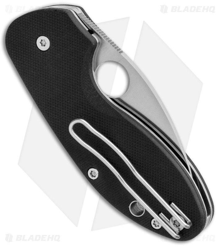 Spyderco Insistent Liner Lock Knife Black G-10 (2.48" Satin Serr) C246GPS