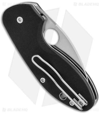Spyderco Insistent Liner Lock Knife Black G-10 (2.48" Satin Serr) C246GPS