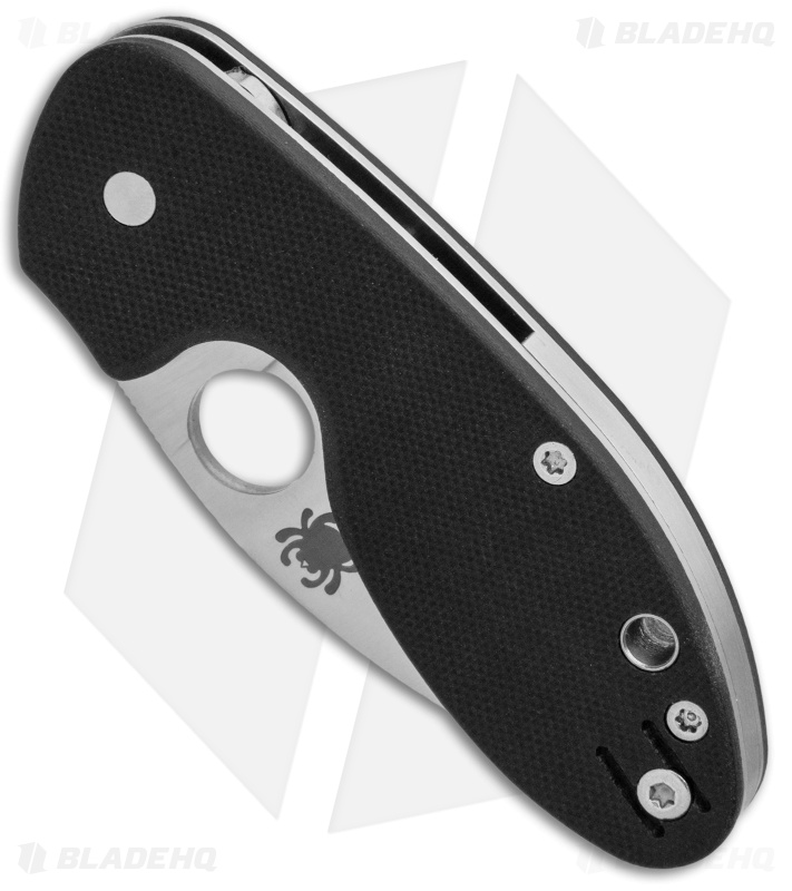 Spyderco Insistent Liner Lock Knife Black G-10 (2.48" Satin Serr) C246GPS