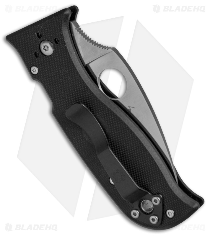 Spyderco Lil' Temperance 3 Compression Lock Knife  Black G10 (2.9" Satin) C69GP3