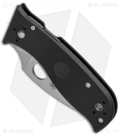 Spyderco Lil' Temperance 3 Compression Lock Knife  Black G10 (2.9" Satin) C69GP3