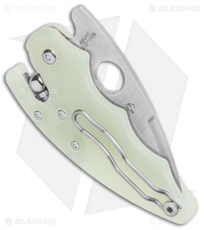 Spyderco Exclusive M4 Poliwog Ball Lock Knife Natural G-10 (2.3" Satin)