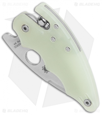 Spyderco Exclusive M4 Poliwog Ball Lock Knife Natural G-10 (2.3" Satin)