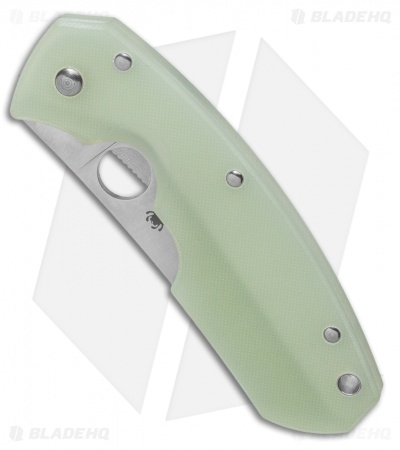 Spyderco Anso Rock Lobster Liner Lock Knife Natural G-10 (3.75" Satin CPM-M4)