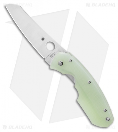 Spyderco Anso Rock Lobster Liner Lock Knife Natural G-10 (3.75" Satin CPM-M4)