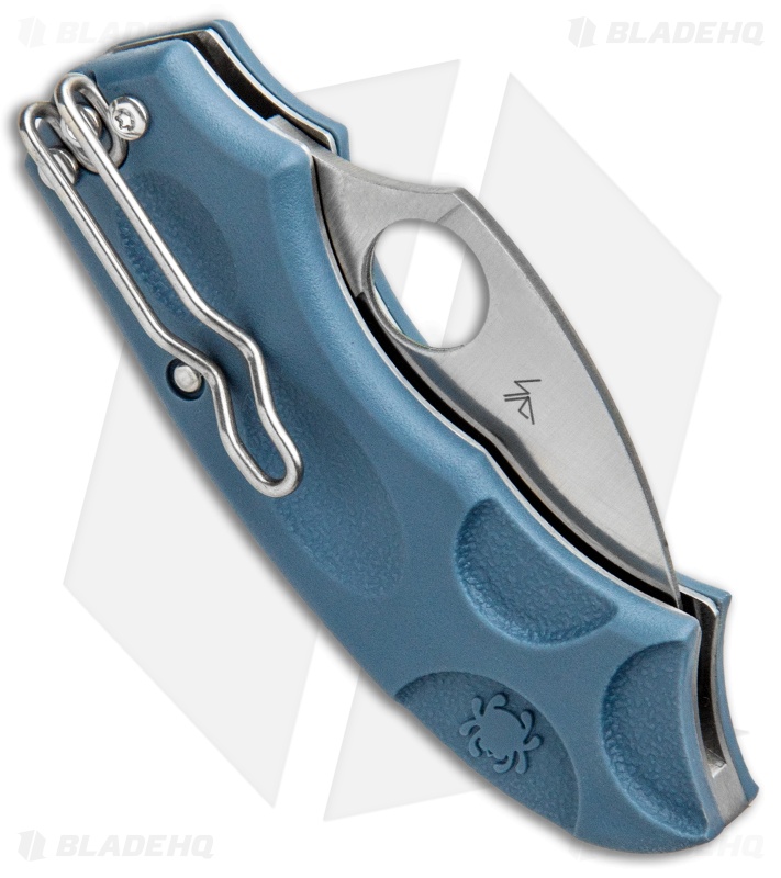 Spyderco Meerkat Sprint Run Knife Blue FRN (2" Satin V-Toku2) C64PBLE