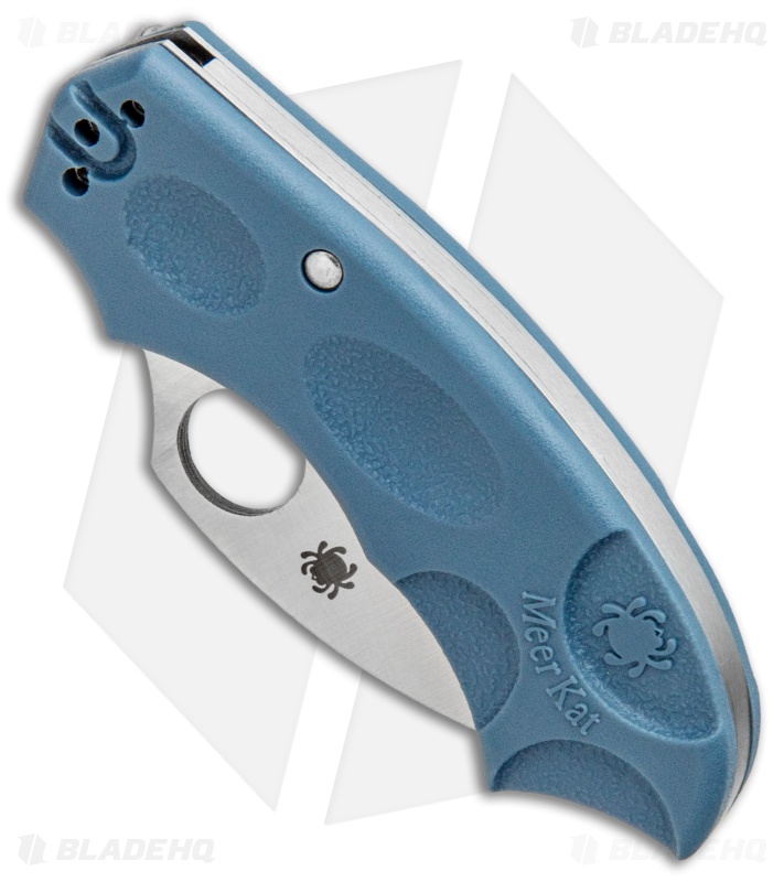 Spyderco Meerkat Sprint Run Knife Blue FRN (2" Satin V-Toku2) C64PBLE