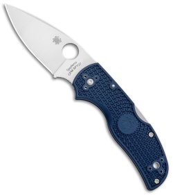 Spyderco Native 5 Lightweight Lockback Knife Blue FRN (3&quot; Satin SPY27) C41PCBL5 | 123343