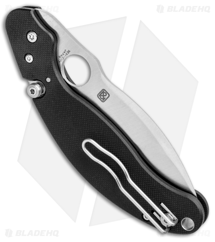 Spyderco Parata Stop Lock Knife Black G-10 (3.5" Satin) C231GP 