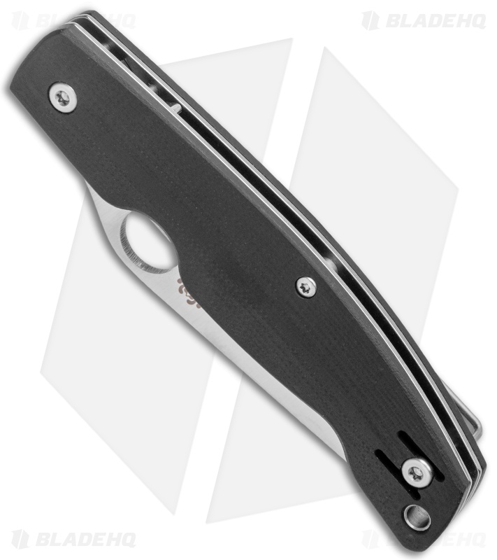 Spyderco Pattadese Liner Lock Knife Black G-10 (3.2" Satin M390) C257GP