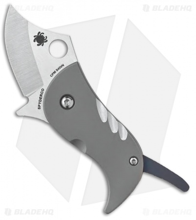 Spyderco Pochi Frame Lock Knife Titanium (1.56" Satin S45VN)