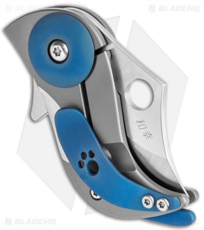 Spyderco Pochi Frame Lock Knife Titanium (1.56" Satin S45VN)