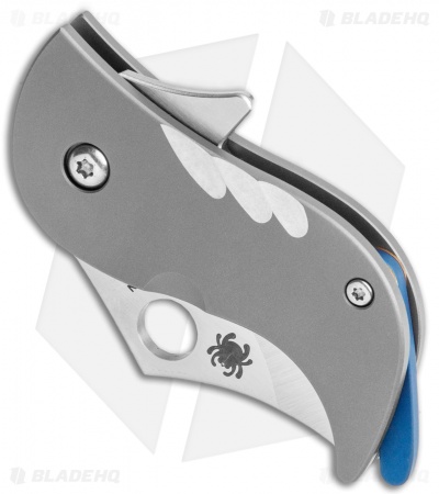 Spyderco Pochi Frame Lock Knife Titanium (1.56" Satin S45VN)