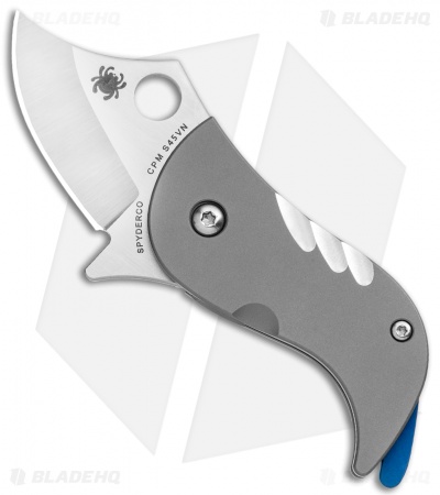 Spyderco Pochi Frame Lock Knife Titanium (1.56" Satin S45VN)