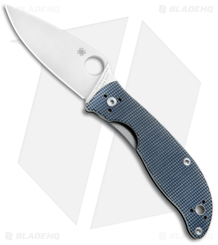 Spyderco Polestar Liner Lock Knife Gray G-10 (3.3" Satin) C220GPGY