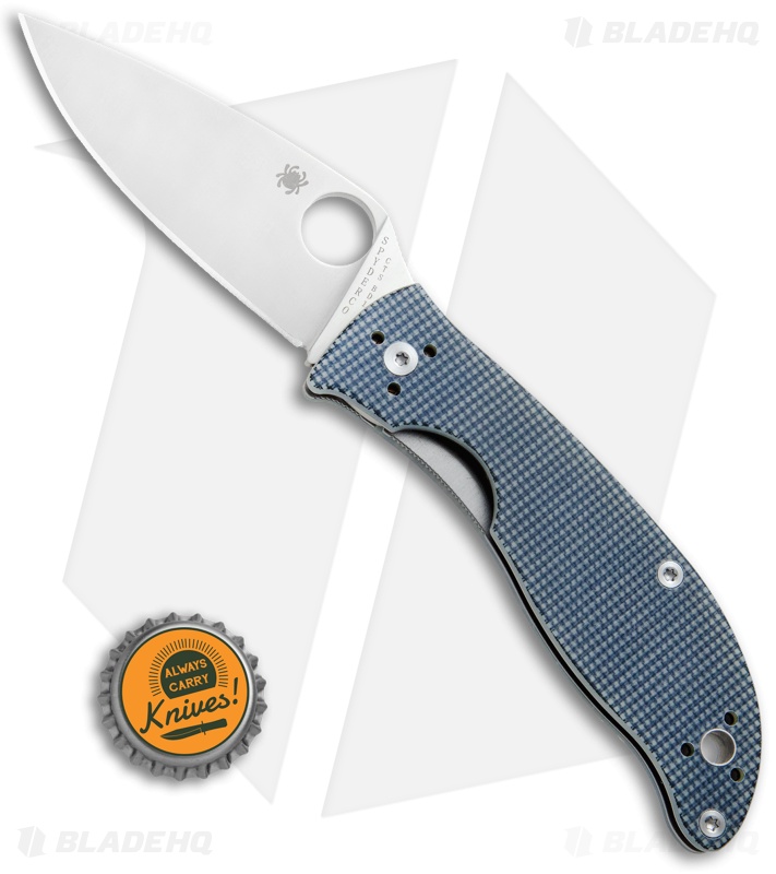 Spyderco Polestar Liner Lock Knife Gray G-10 (3.3" Satin) C220GPGY