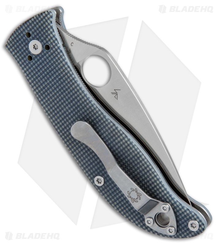 Spyderco Polestar Liner Lock Knife Gray G-10 (3.3" Satin) C220GPGY