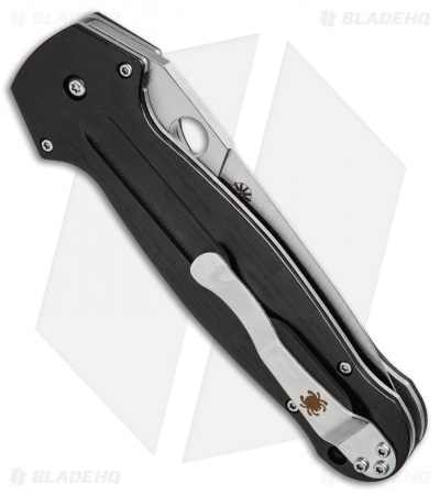 Spyderco Schempp EuroEdge Liner Lock Knife Black G-10 (3.9" Satin) C215GP