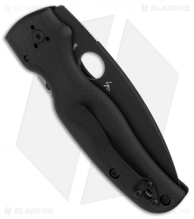 Spyderco Shaman Compression Lock Knife Black G-10 (3.6" Black) C229GPBK 