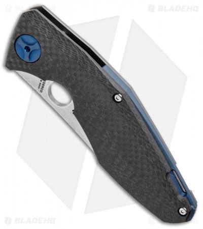 Spyderco Sinkevich Drunken Frame Lock Knife Carbon Fiber (3.38" Stonewash)