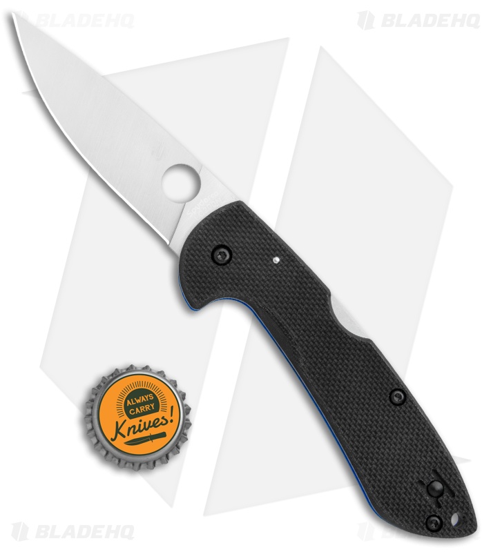 Spyderco Siren Lockback Knife Black G-10 (3.6" Satin) C247GP