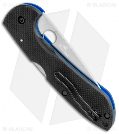 Spyderco Siren Lockback Knife Black G-10 (3.6" Satin) C247GP