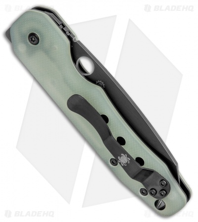 Spyderco M4 Smock Compression Lock Exclusive Knife Natural G-10 (3.5" Black) 