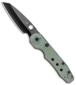 Spyderco M4 Smock Compression Lock Exclusive Knife Natural G-10 (3.5" Black) 