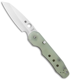 Spyderco M4 Smock Compression Lock Exclusive Knife Natural G-10 (3.5" Satin) 