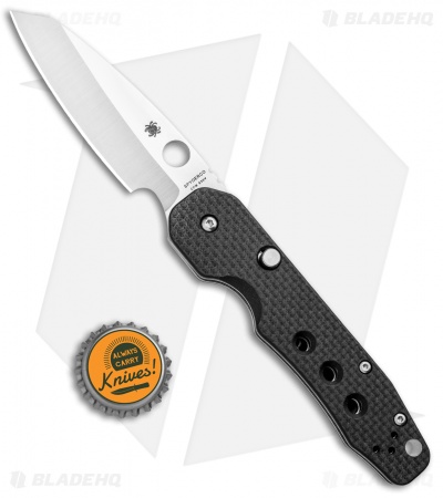 Spyderco Smock Compression Lock Knife Carbon Fiber  (3.3" Satin) 