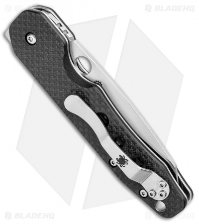 Spyderco Smock Compression Lock Knife Carbon Fiber  (3.3" Satin) 