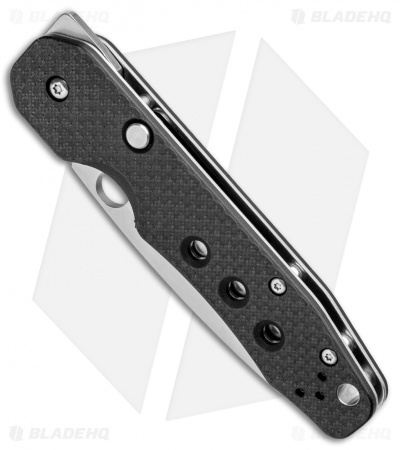 Spyderco Smock Compression Lock Knife Carbon Fiber  (3.3" Satin) 