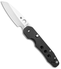 Spyderco Smock Compression Lock Knife Carbon Fiber  (3.3&quot; Satin)  | 91557