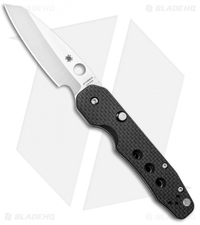 Spyderco Smock Compression Lock Knife Carbon Fiber  (3.3" Satin) 