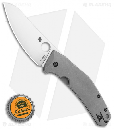 Spyderco SpydieChef Frame Lock Knife Gray Ti (3.3" Satin) C211TIP